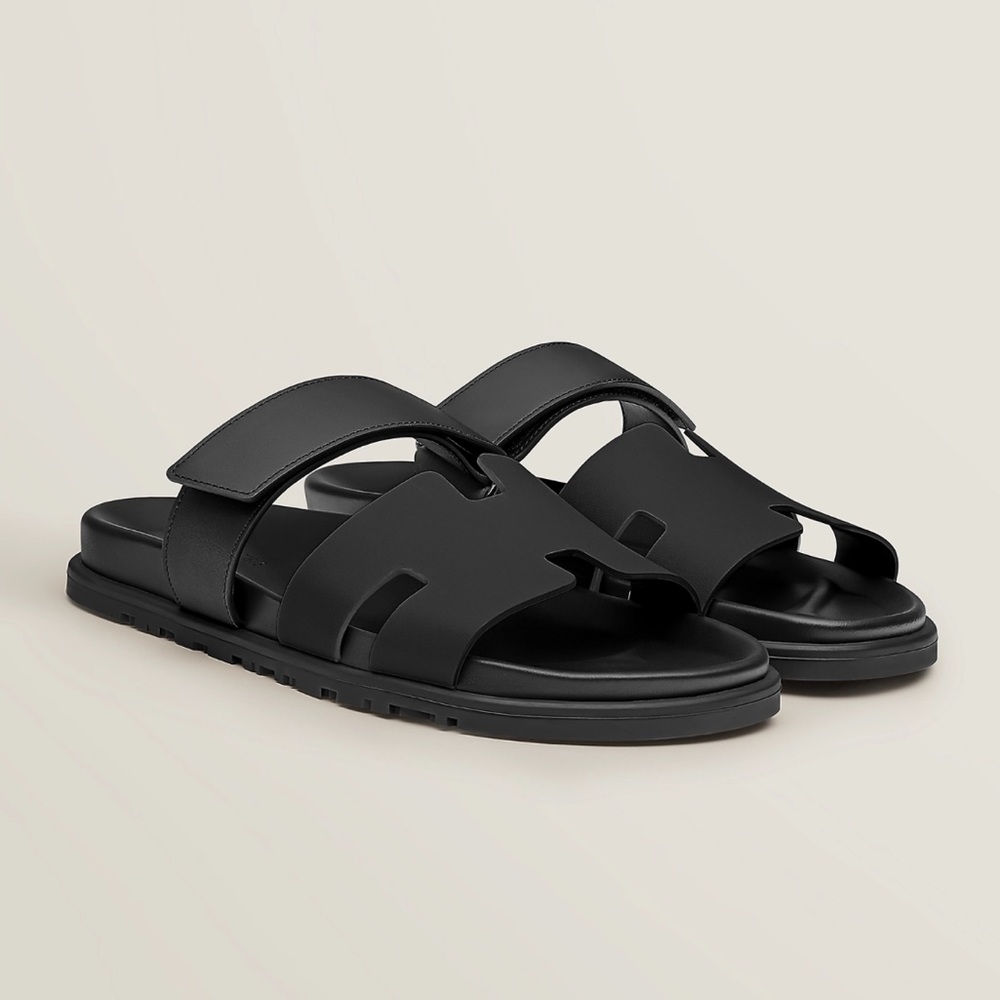 SOLD OUT New In Box Hermes Chypre Sandals in Noir Black 42.5 9.5